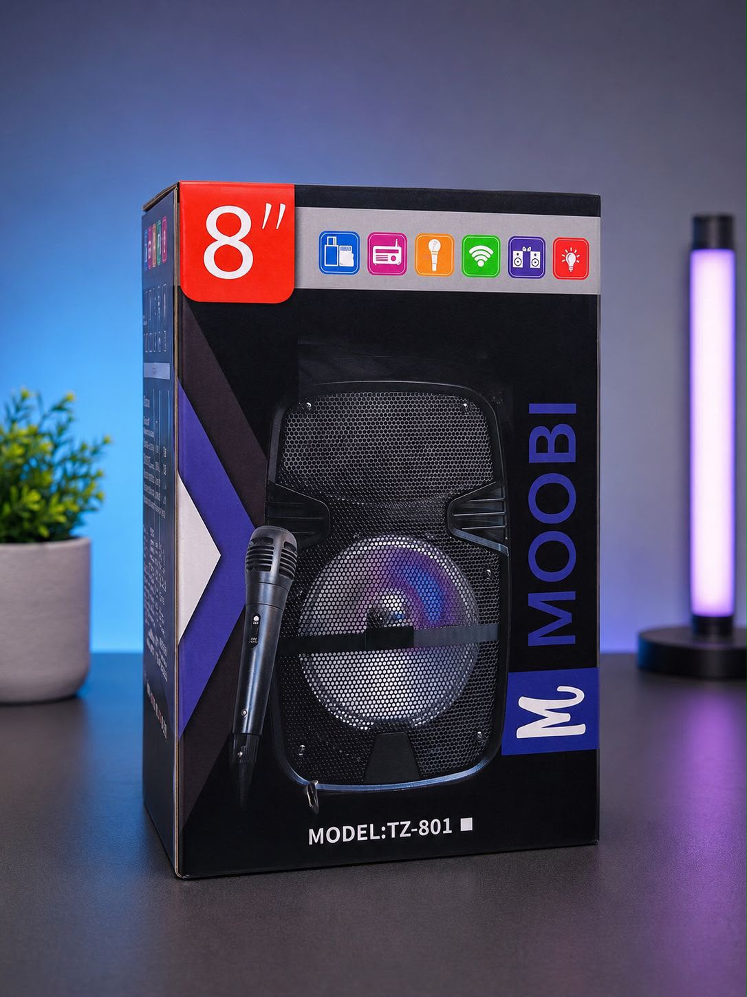 BOCINA MOOBI 8 PULGADA